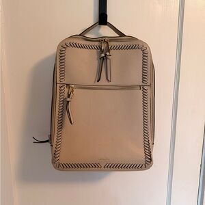 Calpak Beige Laptop Backpack